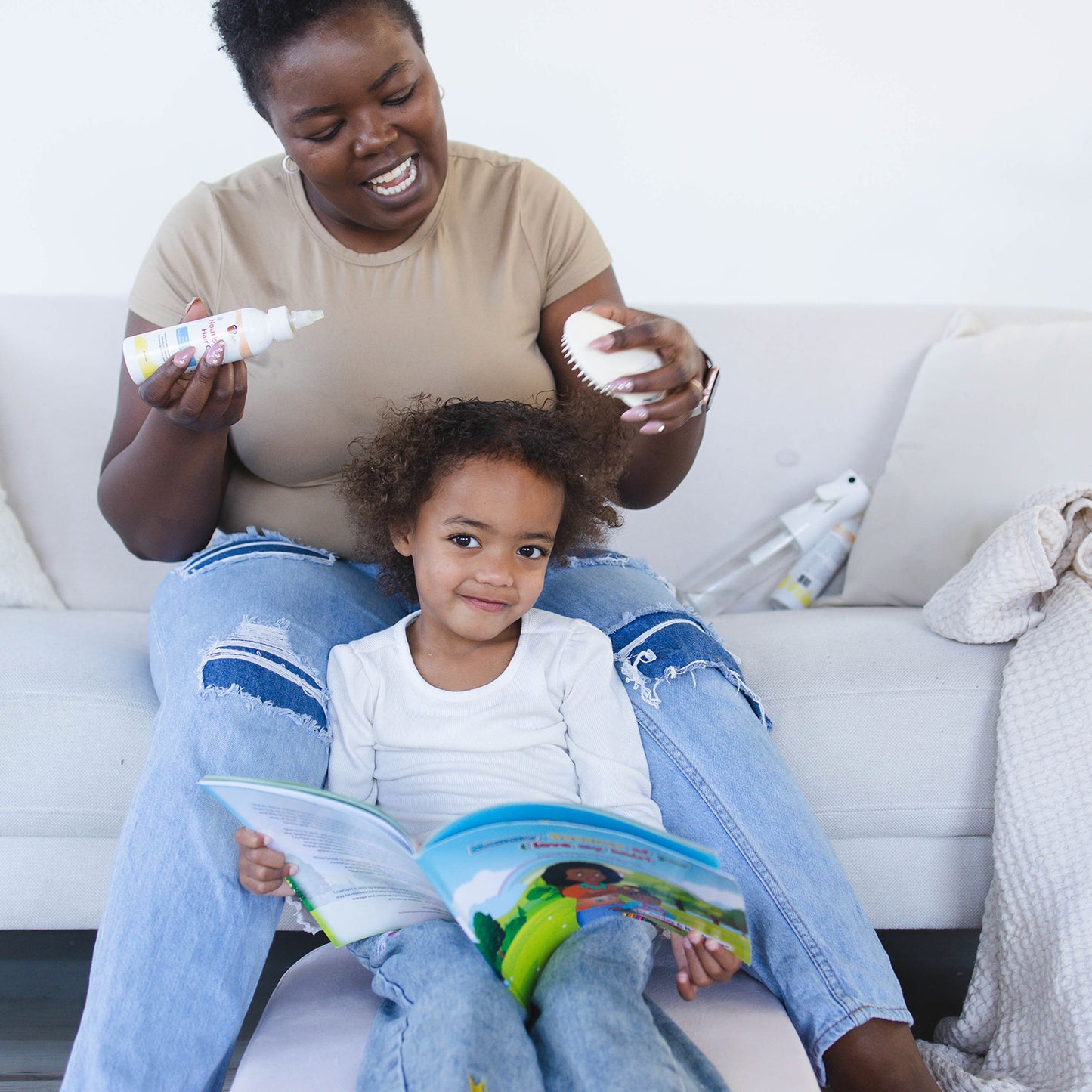 Mommy Because of You, I love my Hair! Paperback Book