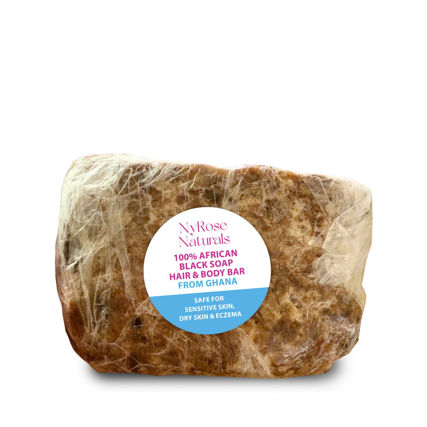 PRE-ORDER 100% African Black Soap Hair & Body Bar from Ghana - NyRose Naturals