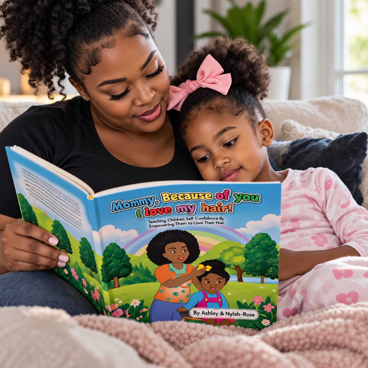 Mommy Because of You, I love my Hair! Paperback Book