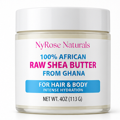 100% African Raw Shea Butter from Ghana (White)