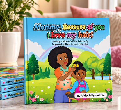 Mommy Because of You, I love my Hair! Paperback Book
