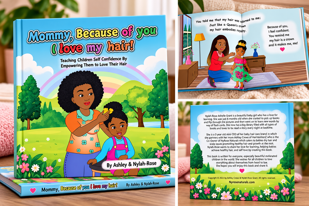 Mommy Because of You, I love my Hair! Paperback Book