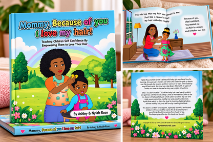 Mommy Because of You, I love my Hair! Paperback Book