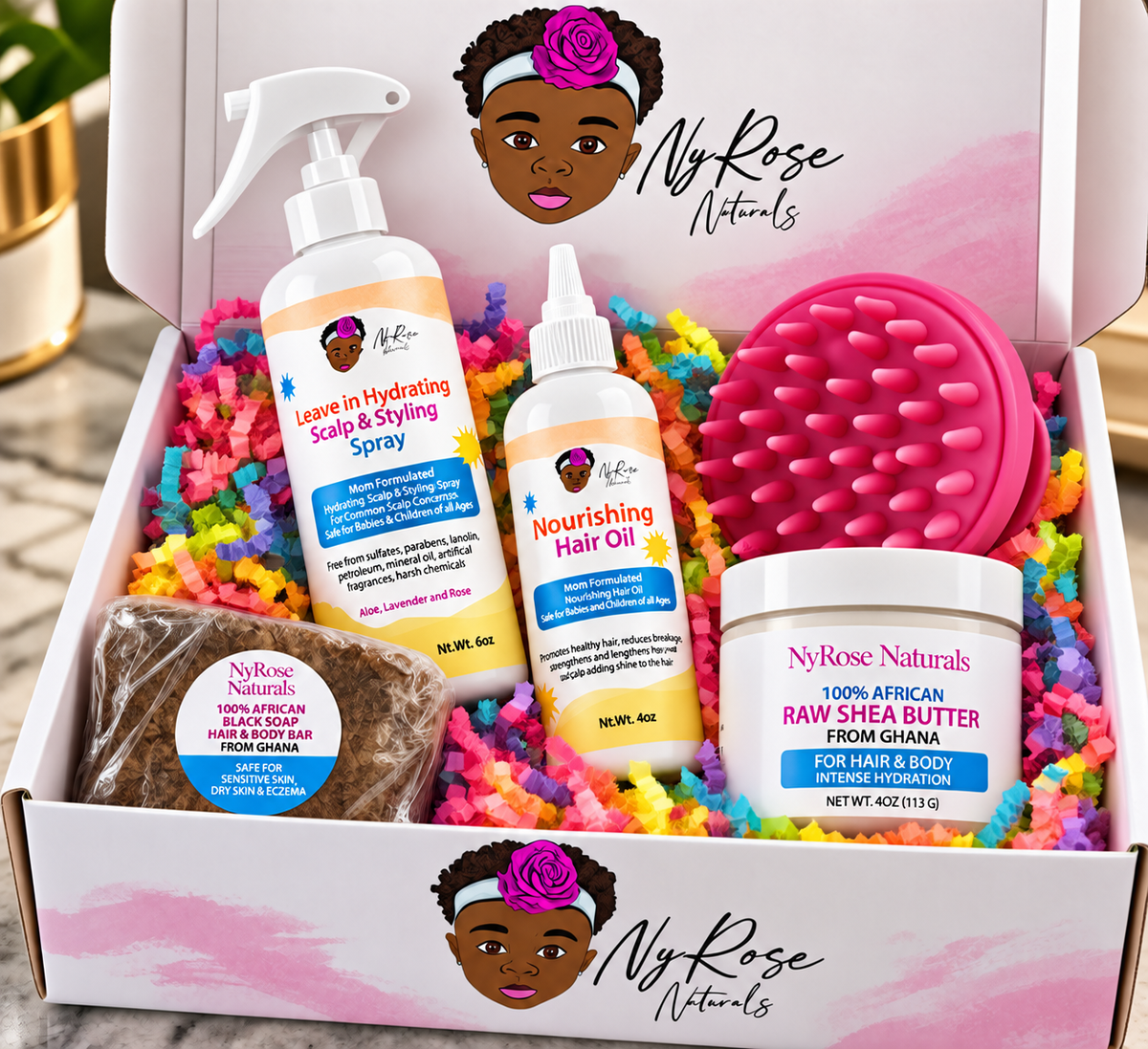 Baby/Child Hair Care System for Cradle Cap, Dry Scalp & Healthy Hair Growth 👑