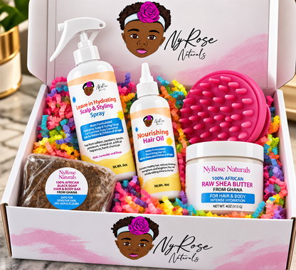 Baby/Child Hair Care System for Cradle Cap, Dry Scalp & Healthy Hair Growth 👑