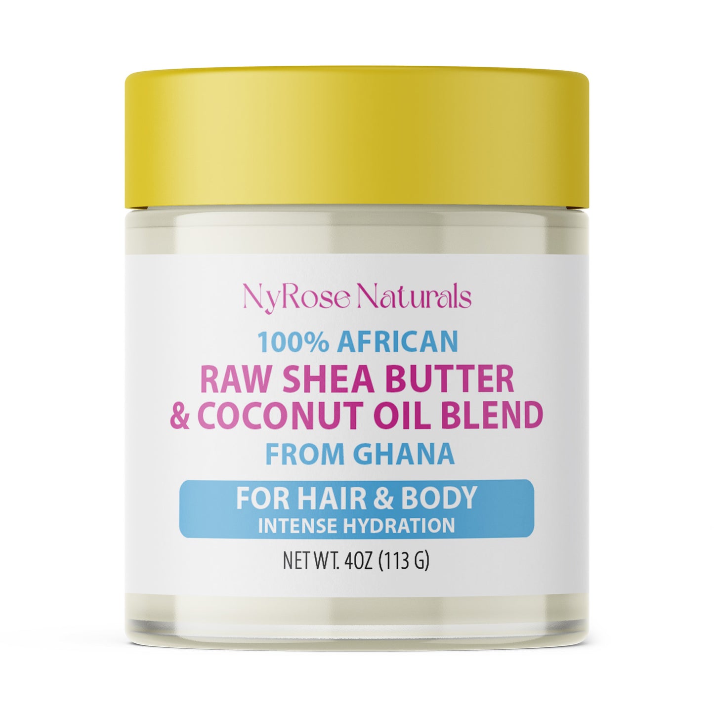 PRE-ORDER 100% African Raw Shea Butter & Coconut Oil Blend from Ghana - NyRose Naturals